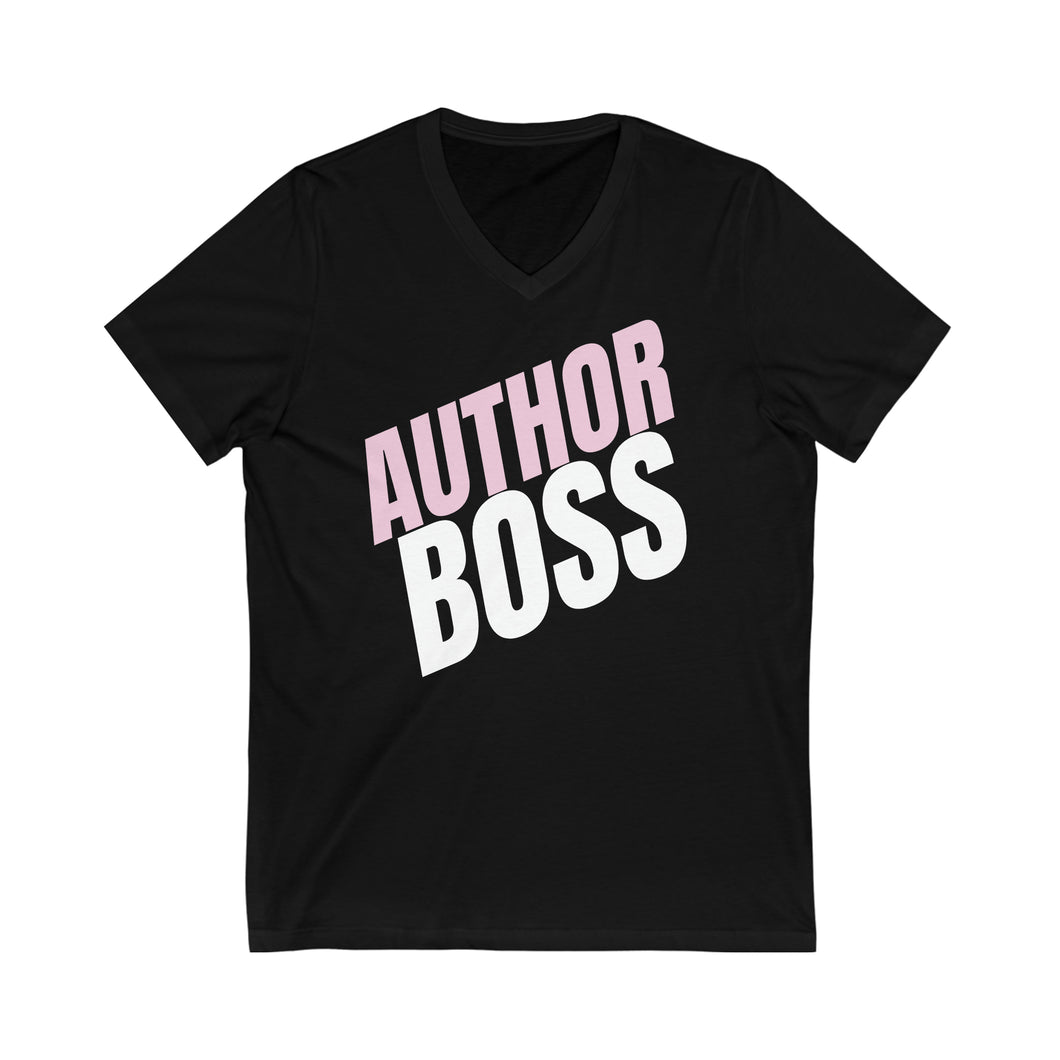 Author Boss Short Sleeve V-Neck Tee